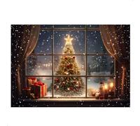 Giwnhvx 210X150cm Christmas Background Cloth Christmas Tree Snowflake Party Decoration Children Photography Background Cloth,C Easy Install