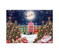 Giwnhvx 210X150Cm Christmas Background Cloth Snowflake Decor Holiday Children Photography Background Cloth, H Easy Install
