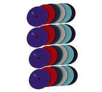 Giwnhvx 24 Pcs 100 mm Dry Polishing Pad 4 Inch Type Diamond Polishing Pads for Marble Sanding Disc for Stone