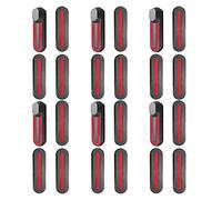 Giwnhvx 24Pcs/ 6Set for M365 Electric Wheel Hubs Cap Protective Shell Case with Sticker Decals