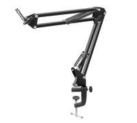 Giwnhvx 25cm Microphone Boom Arm with Tabletop Stand for Podcasting, Video Games, Radio and Studio Audio,D