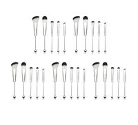 Giwnhvx 25X Beadable Makeup Brushes Silicone Beads DIY Makeup Cosmetic Brushes Beaded Brushes Kit for DIY