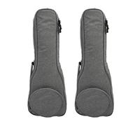 Giwnhvx 2pcs 23 Inch Cotton Ukulele Bag Soft Case Gig Waterproof Oxford Cloth Ukelele Hawaii Four String Guitar Backpack Grey