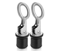 Giwnhvx 2Pcs Boat Plugs Snap Handle Drain Plug for 1 Inch Diameter Marine Boat Drain Twist Plug Marine Boat Rubber Plug