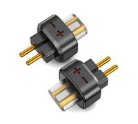 Giwnhvx 2PCS Female to 0.78 2 Pin Male Earphone Adapter to Earphones Earsets for SHUOER CONDUCTOR/SINGER/SOLOIST/EJ07/TAPE PRO A
