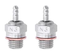 Giwnhvx 2PCS Glow Plugs Hot Spark Engine Parts Accessories for Nitro Truck Replace OS RC Car 70117 N3