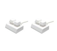 Giwnhvx 2X 2 Keys Macro Programming Keyboard RGB Mini Keyboard Gaming Drawing Red Switch Custom Keyboard OSU Gaming Keypad,White
