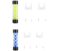 Giwnhvx 2x 200mm Water Cooling PC Water Tank Computer Water Cooling Tank with G1/4 Thread (Green&Blue)