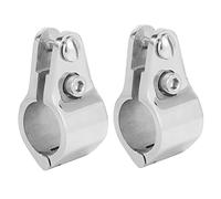 Giwnhvx 2X 25mm Fitting Boat Bimini Top Hinged Jaw Slide 316 Stainless Steel with 2 Screws Easy Install