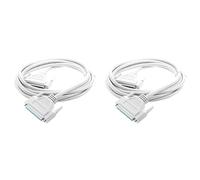 Giwnhvx 2X 3 Meters 37 Pin Male to Female Db37 Extension Cable Grey White