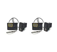 Giwnhvx 2X 4 Band EQ Equalizer -3 Acoustic Guitar EQ Preamp with Digital Tuner Guitar Pickup