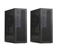 Giwnhvx 2X A09 HTPC Computer Case Mini ITX Gaming PC Chassis Desktop Chassis USB3.0 Computer Case Home Computer Case Black