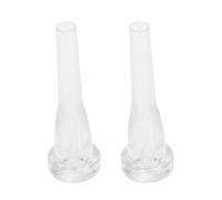 Giwnhvx 2X ABS Trumpet Mouthpiece 7C Size for Beginner Musical Trumpet Accessories Parts or Finger Exerciser,White
