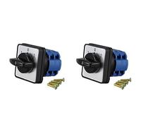Giwnhvx 2X AC 440V 240V ON/OFF/ON Universal Change Over Rotary Cam Switch