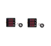 Giwnhvx 2X AC Ammeter Voltmeter Three Display Current Voltage Frequency Meter AC50-500V AC0-120A 10-99.9Hz