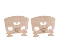 Giwnhvx 2X Adjustable Violin Bridge Maple,4/4 Size Violin Fitted Bridge Parts for 4/4 Size Violin