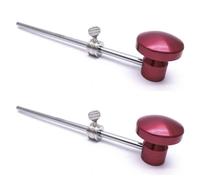 Giwnhvx 2X Aluminum Alloy Bass Drum Pedal Beater Kick Drum Foot Pedal Beater Percussion Instrument Accessory,Red