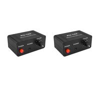 Giwnhvx 2X AU-10X NE5532 Audio Signal Preamplifier Headphone Pre AMP Board Gain 20Db 3.5MM Volume Control Tone DC 12V