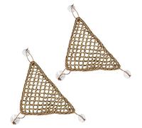 Giwnhvx 2X Bearded Dragon Hammock Lizard,100% Natural Seagrass Fibers for Reptiles,Geckos,Hermit Crabs & Snakes