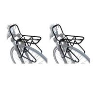 Giwnhvx 2X Bicycle Front Rack, Steel Luggage Touring Carrier Racks 15KG Capacity Mountain Road Bike Pannier Rack