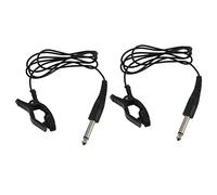 Giwnhvx 2X Black Universal Guitar Acoustic Clip on Pickup Piezo Contact Microphone