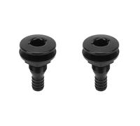 Giwnhvx 2X Boat Water Drain Scupper ABS 3/4in Black Through Hull Connector Hose Coupling Drain Outlet Replacement Hardware