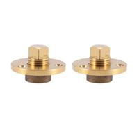 Giwnhvx 2X Brass Drain Plug Bronze Garboard Marine Boat Yacht Screw Drain Plug 1 Inch Mounting Hole Fishing