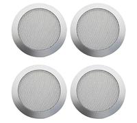 Giwnhvx 2X Ceiling Speaker Grille, 4-Inch Ceiling Embedded Audio Speaker Grille(Silver)