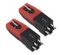 Giwnhvx 2X Ceramic and Stylus Needle for Phonograph Turntable Gramophone Record