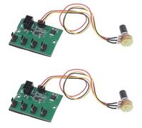 Giwnhvx 2X Computer Case DC12V Miner Fan Speed Controller 4-Channel Fan Hub PWM High-Power Fan Controller 6Pin Power Supply