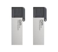 Giwnhvx 2X CR006 Zinc Alloy Card Reader Type C SD/TF USB Flash Disk Support 256G Multi Memory Card Reader for Computers Phones