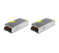 Giwnhvx 2X DC 12V 15A 180W Power Supply Transformer Switch AC 110V / 220V to DC 12V 20Amp Switching Adapter Converter LED(15A)