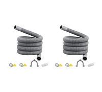 Giwnhvx 2X Drain Hose Extension Set Universal Washing Machine Hose 1M,Include Bracket Hose Connector and Hose Clamps Drain Hoses
