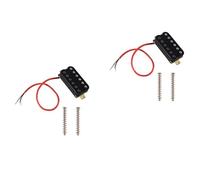 Giwnhvx 2X Electric Guitar Humbucker Pickups Bridge Alnico V Pickup Black