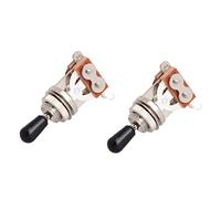 Giwnhvx 2X Electric Guitar Toggle Switch 3 Way in Black (Rhythm Treble) Pickup Selector
