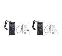 Giwnhvx 2X EQ-505 Guitar Saddle Pickup 3 Bands EQ Equalizer Left Hand Acoustic Guitar Preamp System Equalizer Piezo