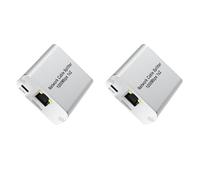 Giwnhvx 2X Ethernet Splitter 1 to 2 High Speed Gigabit Ethernet Switch 2 Port Internet RJ45 LAN Splitter for Cat5/5e/6/7/8 Cable