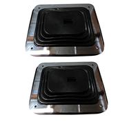Giwnhvx 2X for Rubber Shifter Boot with Chrome Plate 5 5/8 Inch x 6 3/4 Inch Manual Automatic 350