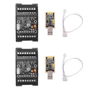 Giwnhvx 2X FX1N-14MT PLC Industrial Control Board+Case+USB-TTL Cable PLC Module Analog Input/Output with Guide Rail