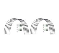 Giwnhvx 2X Garden Greenhouse Hoop Set, Gardening Folding Fiber Pole Set, Arch Greenhouse Planting Tunnel Bracket