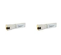 Giwnhvx 2X Gigabit RJ45 SFP Module 10/100/1000Mbps SFP Copper RJ45 SFP Transceiver Gigabit Ethernet Switch