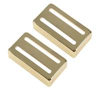 Giwnhvx 2X Guitar Pickup Cover Accessories Guitar Two-Line Humbucker Pickup Cover for Electric Guitars Parts,Gold