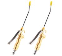 Giwnhvx 2X High Volume Industrial with Rubber Guard Flow Nozzle, Pneumatic Dust Cleaning Tool for Compressor Accessories