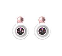 Giwnhvx 2X LED Phone Lens Selfie Ring Light Mobile Phone Fill Light HD Macro Dimmable Lamp Beauty Ringlight Rose Gold