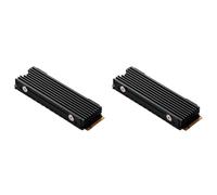 Giwnhvx 2X M.2 2280 NVMe Heatsink M.2 SSD Heatsink Cooling Pad Aluminum Dissipation with Thermal Pad for M2 2280 Ssd Black