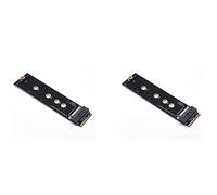 Giwnhvx 2X M.2 A+E KEY Slot To M.2 NVME Adapter Card NGFF To KEY-M Expansion Card NVMe PCI Express SSD Port Expansion Adapter