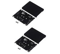 Giwnhvx 2X M.2 NGFF to 2.5 Inch SSD/MSATA to Adapter Card Case (B Key for PC Adapter M2 +M Desktop Socket NGFF)