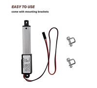 Giwnhvx 2X Micro-Linear Actuator,2 Inch Stroke, 90N/20.3Lb, Speed 9.5mm/S Electric Waterproof Actuator Motor Linear Actuator 12V
