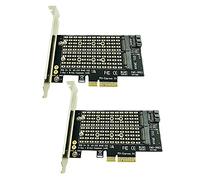 Giwnhvx 2X Pcie To M2/M.2 Adapter M.2 Ngff To Desktop Pcie X4 X8 X16 Nvme Dual Ssd Pci Express Adapter Card