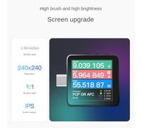 Giwnhvx 2X Power-Z KM003C Portable USB-C Fast Charging Tester PD3.1 QC5.0 Digital Voltmeter and Ammeter Power Bank Tester
